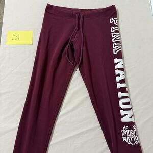 Victoria's Secret PINK Maroon Lounge Pants Size Small